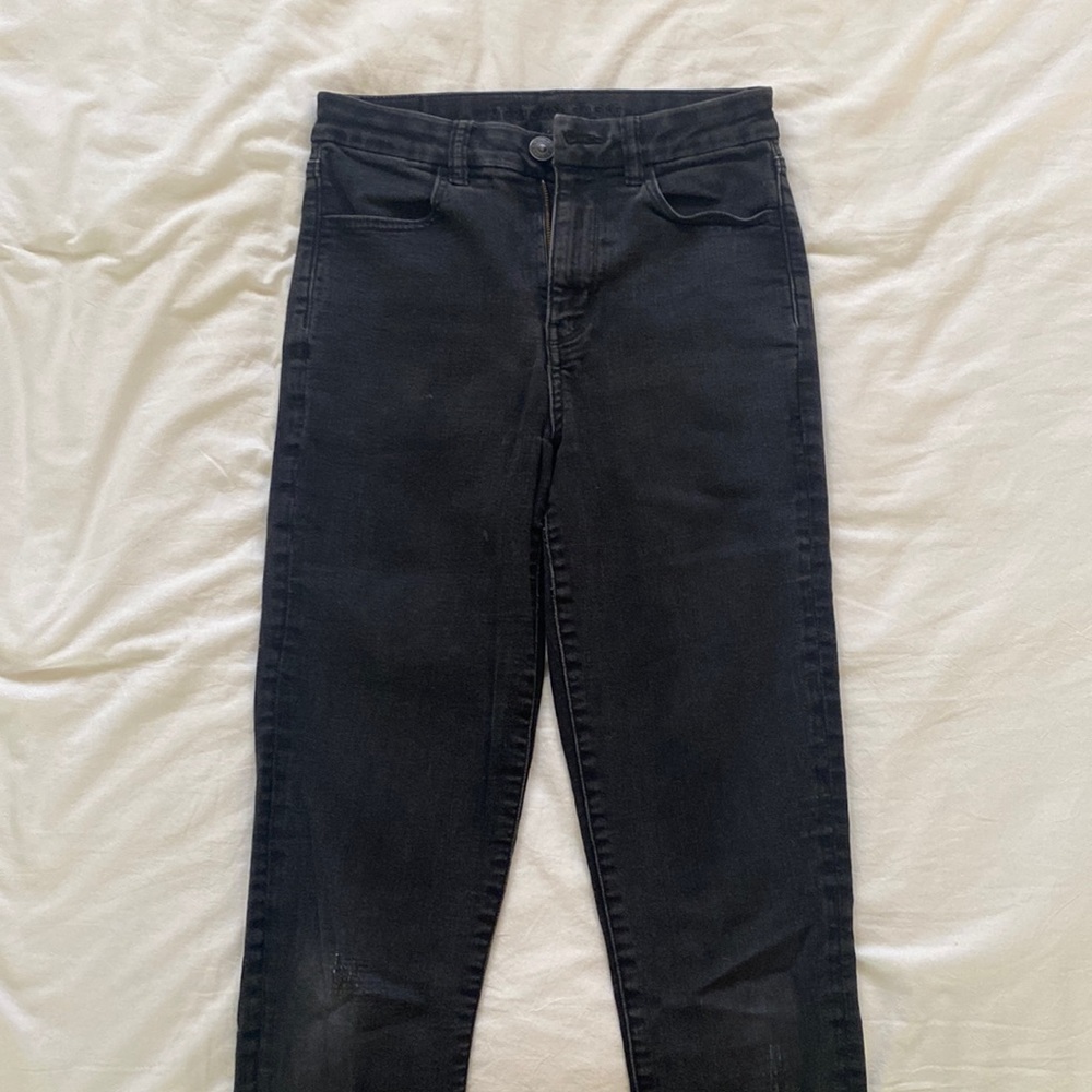 AE NE(X)T LEVEL STRETCH BLACK SKINNY JEANS